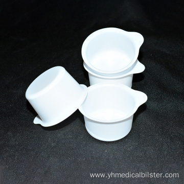 White PS Medical Blister for Medical Liquid Cup